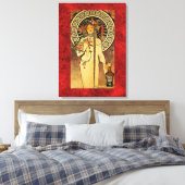 Alphonse Mucha: De Trappistine Canvas Afdruk (Insitu (Slaapkamer))