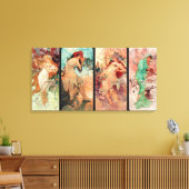 Alphonse Mucha, De vier jaargetijden (1896) Canvas Afdruk (Insitu (Woonkamer))