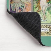 Alphonse Mucha , "De vier seizoenen" Muismat (Hoek)