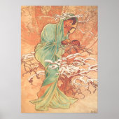 Alphonse Mucha - De winter - de seizoenen Poster (Voorkant)