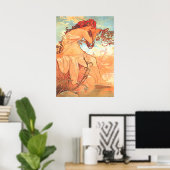 Alphonse Mucha - De zomer - de seizoenen Poster (Thuiskantoor)