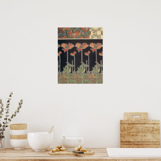 Alphonse Mucha Documents Décoratifs GalleryHD Poster (Keuken)