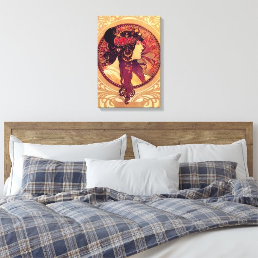 Alphonse Mucha Donna Orechini Canvas Poster (Insitu (Slaapkamer))