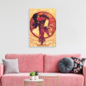 Alphonse Mucha Donna Orechini Canvas Poster (Insitu (Woonkamer))