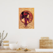 Alphonse Mucha Donna Orechini Poster (Keuken)