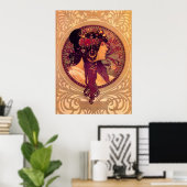 Alphonse Mucha - Donna Orechini Poster (Thuiskantoor)