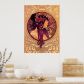 Alphonse Mucha - Donna Orechini Poster (Keuken)