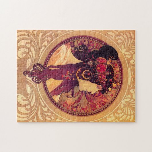 Alphonse Mucha Donna Orechini Puzzle Legpuzzel (Horizontaal)