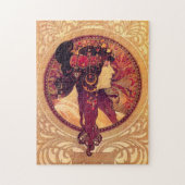 Alphonse Mucha Donna Orechini Puzzle Legpuzzel (Verticaal)