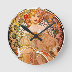Alphonse Mucha Dreaming (Mijmerij) Ronde Klok