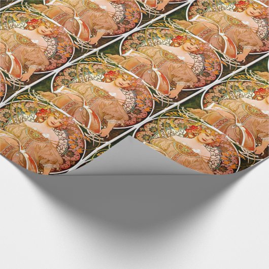 Alphonse Mucha Dreaming (Reverie) Cadeaupapier (Hoek)