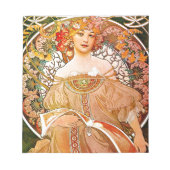 Alphonse Mucha Dreaming (Reverie) Notitieblok (Voorkant)