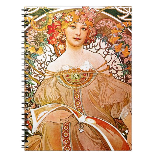Alphonse Mucha Dreaming (Reverie) Notitieboek (Voorkant)