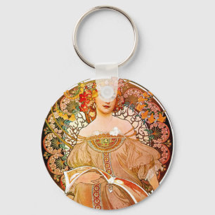 Alphonse Mucha Dreaming (Reverie) Sleutelhanger