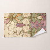 Alphonse Mucha Elegant Art Nouveau Stars Camellia  Bad Handdoek (Handdoek)