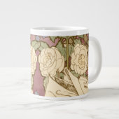 Alphonse Mucha Elegant Art Nouveau Stars Camellia  Grote Koffiekop (Voorkant rechts)