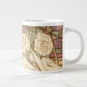 Alphonse Mucha Elegant Art Nouveau Stars Camellia  Grote Koffiekop (Rechts)