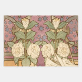 Alphonse Mucha Elegant Art Nouveau Stars Camellia  Inpakpapier Vel (Voorkant)