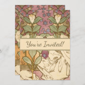 Alphonse Mucha Elegant Art Nouveau Stars Camellia  Kaart (Voorkant / Achterkant)