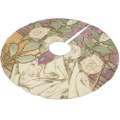 Alphonse Mucha Elegant Art Nouveau Stars Camellia  Kerstboom Rok (Gekanteld)