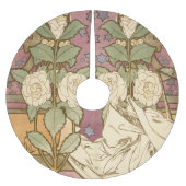 Alphonse Mucha Elegant Art Nouveau Stars Camellia  Kerstboom Rok (Voorkant)