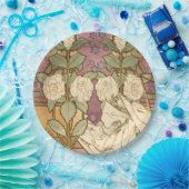 Alphonse Mucha Elegant Art Nouveau Stars Camellia Papieren Bordje (Feest)