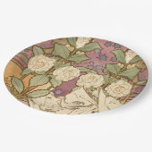 Alphonse Mucha Elegant Art Nouveau Stars Camellia  Papieren Bordje (Gekanteld)
