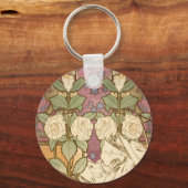 Alphonse Mucha Elegant Art Nouveau Stars Camellia  Sleutelhanger (Voorkant)