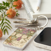 Alphonse Mucha Elegant Art Nouveau Stars Camellia Sleutelhanger (Voorkant Rechts)