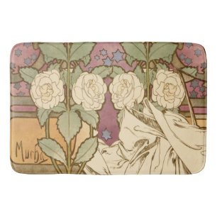 Alphonse Mucha Elegante Art Nouveau Sterren Camell Badmat