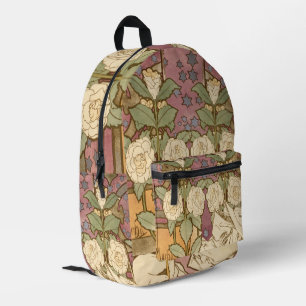 Alphonse Mucha Elegante Art Nouveau Sterren Camell Bedrukte Rugzak