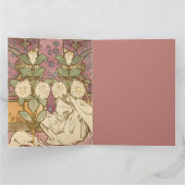 Alphonse Mucha Elegante Art Nouveau Sterren Camell Kaart (Binnen)