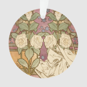 Alphonse Mucha Elegante Art Nouveau Sterren Camell Ornament