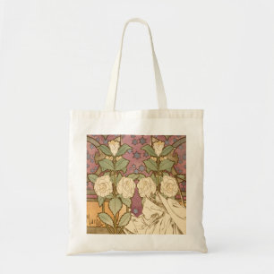 Alphonse Mucha Elegante Art Nouveau Sterren Camell Tote Bag