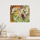 Alphonse Mucha. Enfance/Childhood, 1897 Poster (Keuken)