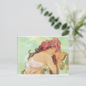 Alphonse Mucha. Ete/zomer, 1896 Briefkaart (Staand voorkant)
