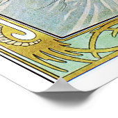 Alphonse Mucha. Eveil Du Matin Poster (Hoek)