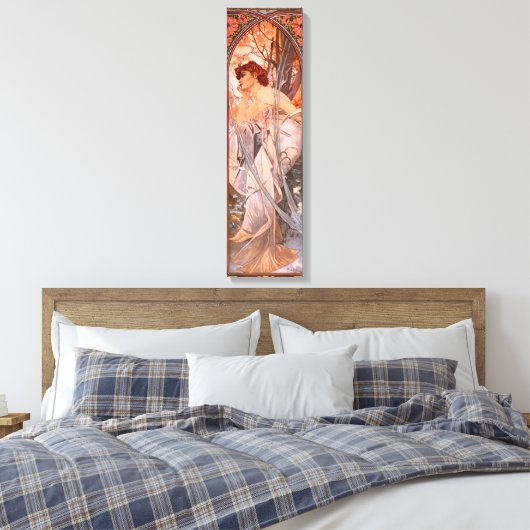 Alphonse Mucha Evening Reverie Canvas Poster (Insitu (Slaapkamer))