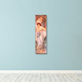 Alphonse Mucha Evening Reverie Canvas Poster (Insitu (Houten vloer))