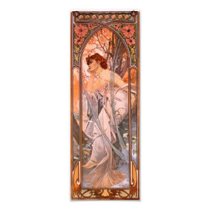 Alphonse Mucha Evening Reverie Print Foto Afdruk