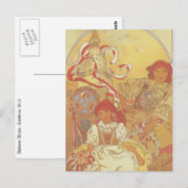 Alphonse Mucha - Exhibition 1913 Briefkaart (Voorkant / Achterkant)