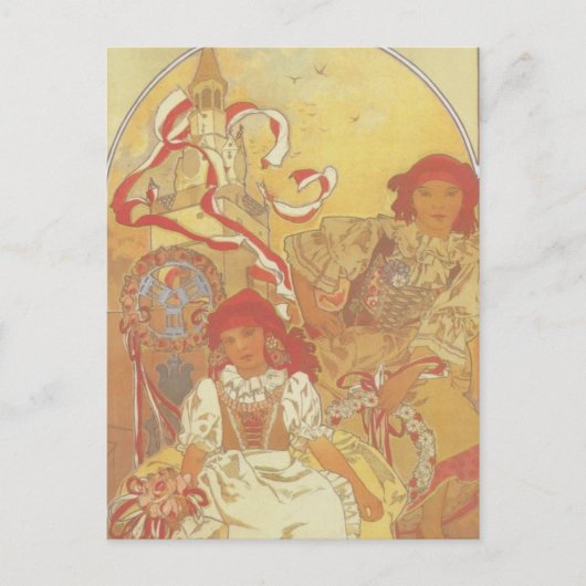 Alphonse Mucha - Exhibition 1913 Briefkaart (Voorkant)