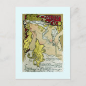 Alphonse Mucha, Exposition poster, 1896. Briefkaart (Voorkant)