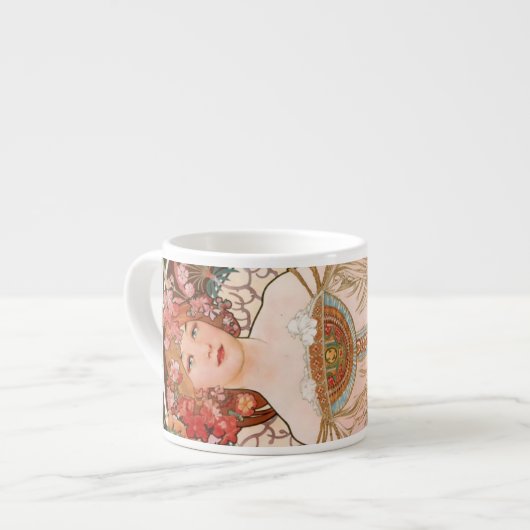 Alphonse Mucha F. Champenois Espresso Kop (Links)