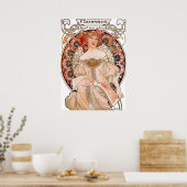 Alphonse Mucha - F. Champenois Imprimeur Poster (Keuken)