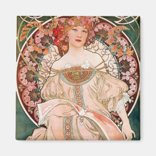 Alphonse Mucha F. Champenois Magneet