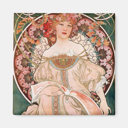Alphonse Mucha F. Champenois Magneet (Voorkant)