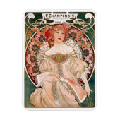 Alphonse Mucha F. Champenois Magneet (Verticaal)