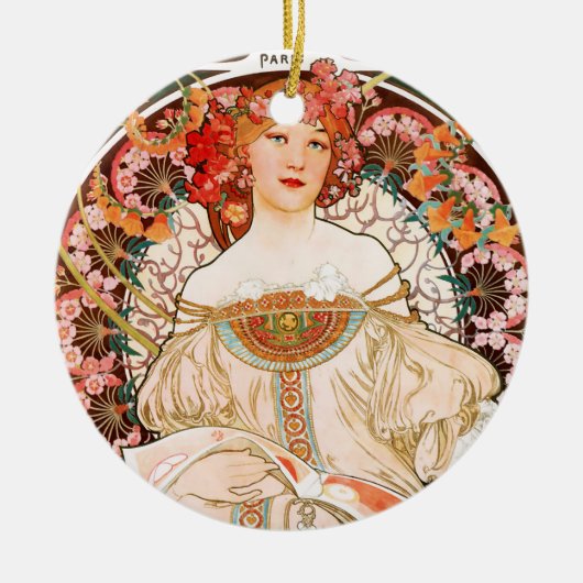 Alphonse Mucha F. Champenois Ornament (Voorkant)