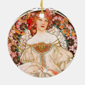Alphonse Mucha F. Champenois Ornament (Achterkant)